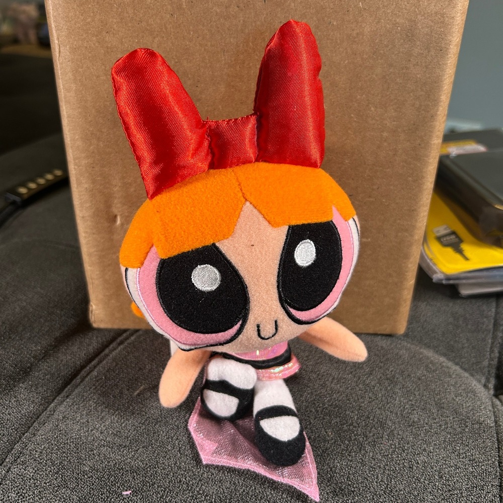 2000 Cartoon Network The Powerpuff Girls Blossom 7" Plush Trendmasters Vintage